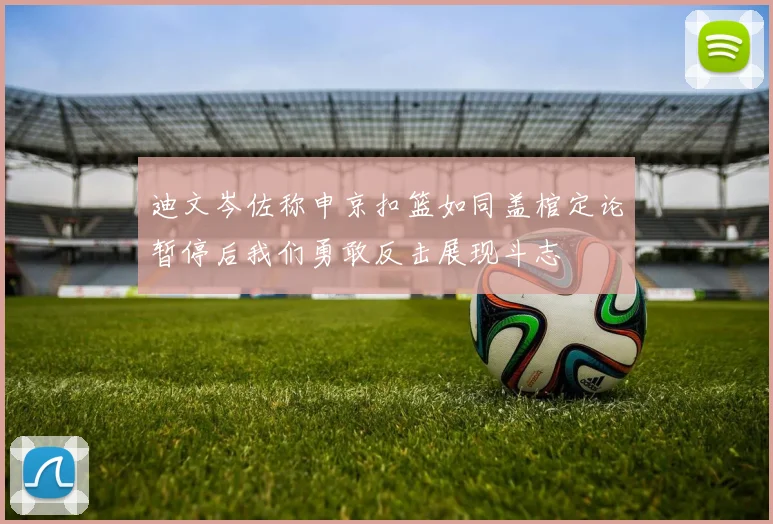 迪文岑佐称申京扣篮如同盖棺定论暂停后我们勇敢反击展现斗志